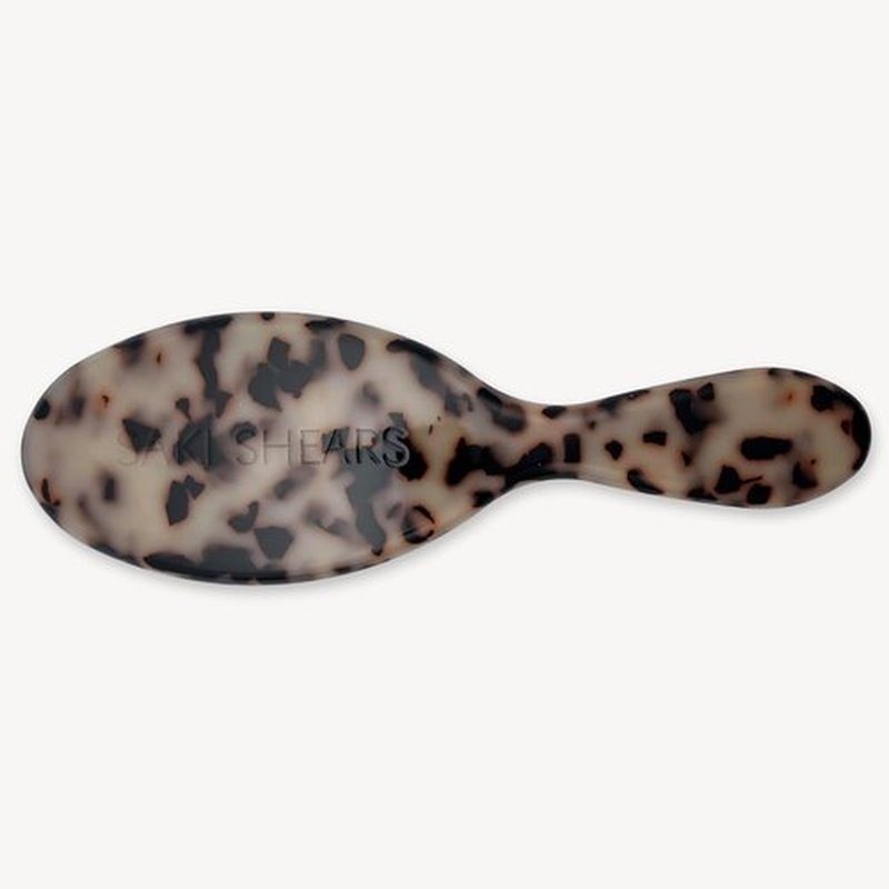Saki Shears Boar Bristle Brush - Gently Detangles & Softens Normal to Thick Hair | Blonde Tortoise