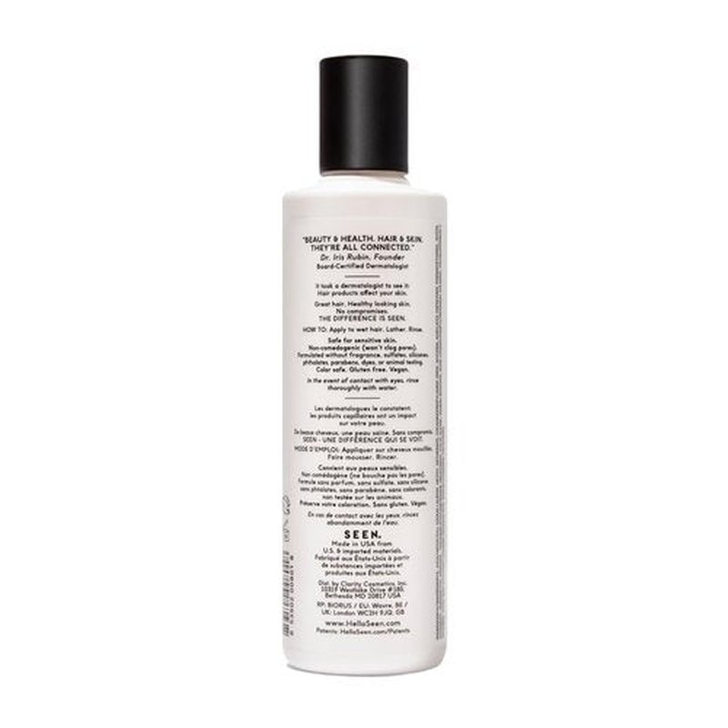 SEEN Shampoo - Fragrance-Free, Non-Comedogenic Formula for Sensitive & Acne-Prone Skin