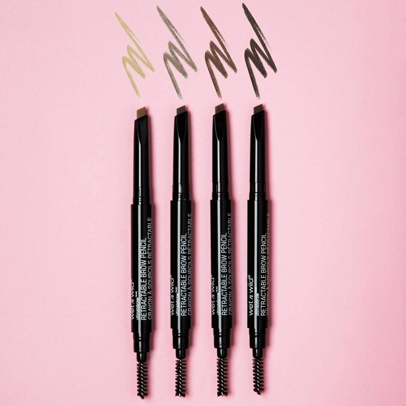 Wet n Wild Ultimate Eyebrow Definer Pencil - Ash Brown | Dual-Sided Brush for Perfectly Shaped Brows