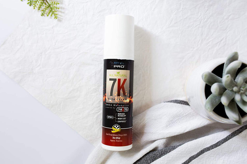 7-Keto dhea - Fat Burner - Natural 7K Dhea Cream - Metabolism Support - Maximum Strength Dhea Used by Men and Women for Lean Muscle and Fat Loss Support