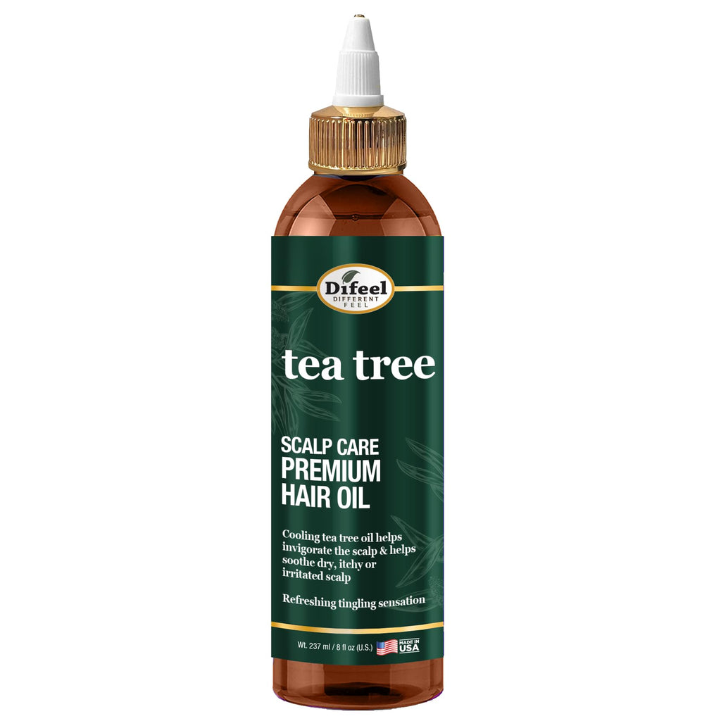 Difeel Scalp Care Tea Tree Premium Natural Hair Oil - Tea Tree Oil 8 oz.