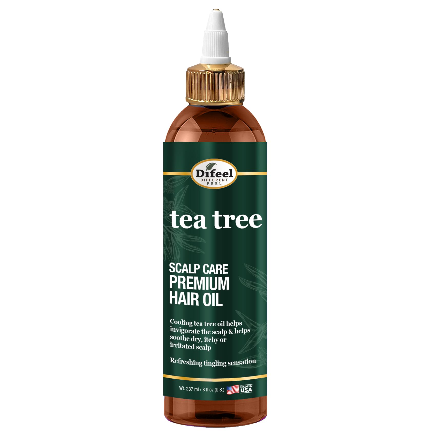 Difeel Scalp Care Tea Tree Premium Natural Hair Oil - Tea Tree Oil 8 oz.