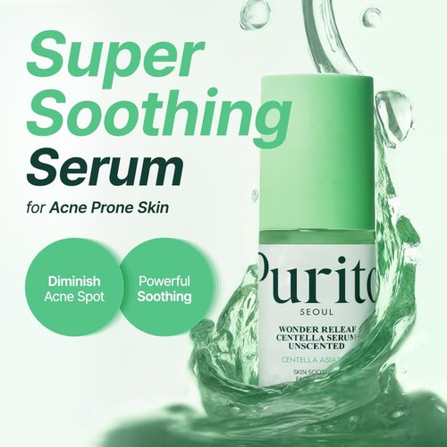 PURITO Centella Unscented Serum - Lightweight Calming Formula for Sensitive Skin | Vegan & Cruelty-Free, 2 fl. oz / 60ml
