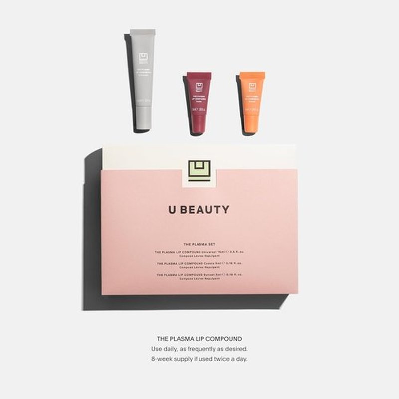 U Beauty The PLASMA Tinted Lip Compound - Hydrating Anti-Aging Lip Gloss with Hyaluronic Acid & Peptides | 15 mL, 3 Shades