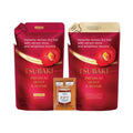 Hair Mask bundle with Moist Repair Tsubaki Shampoo and Conditioner Refill Set - Camellia Oil - Moisturizes, Protects Dry Damaged Hair, 300ml+300g