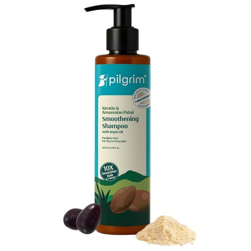 Pilgrim Hair Smoothing Shampoo - Anti-Frizz Formula for Silky, Bouncy Hair | Sulfate-Free | 6.76 Fl Oz (200ml)