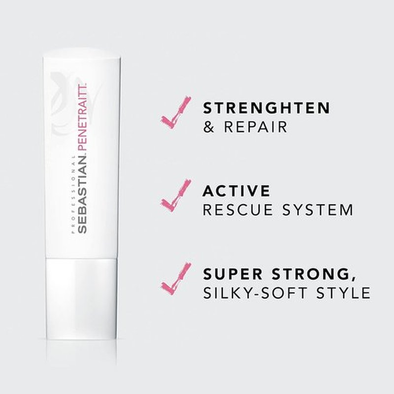 Sebastian Professional Penetraitt Conditioner - Strengthening & Repair for Dry, Damaged Hair | Deep Moisturizing