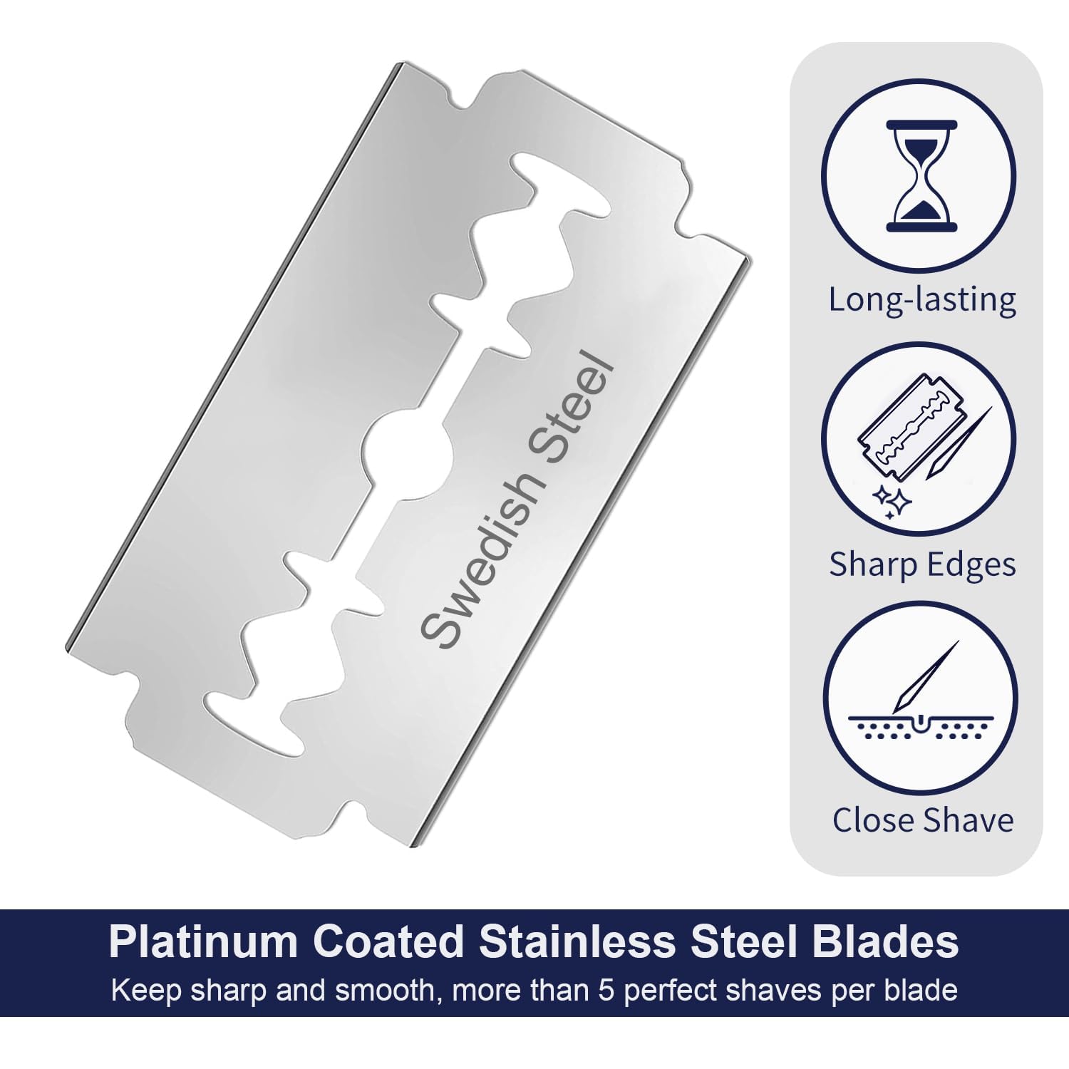 THURLADY Single Blade Safety Razors for Men, Matte Black