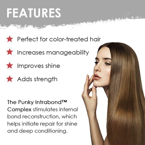 Punky Leave-In Conditioner Spray - Intra Bond Hair Repair Complex for Dry, Damaged Hair | 6 Fl Oz