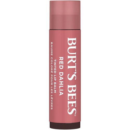 Burt's Bees Lip Tint Balm - Long Lasting Hydrating Formula with Shea Butter | Fiery Red Dahlia (2-Pack)