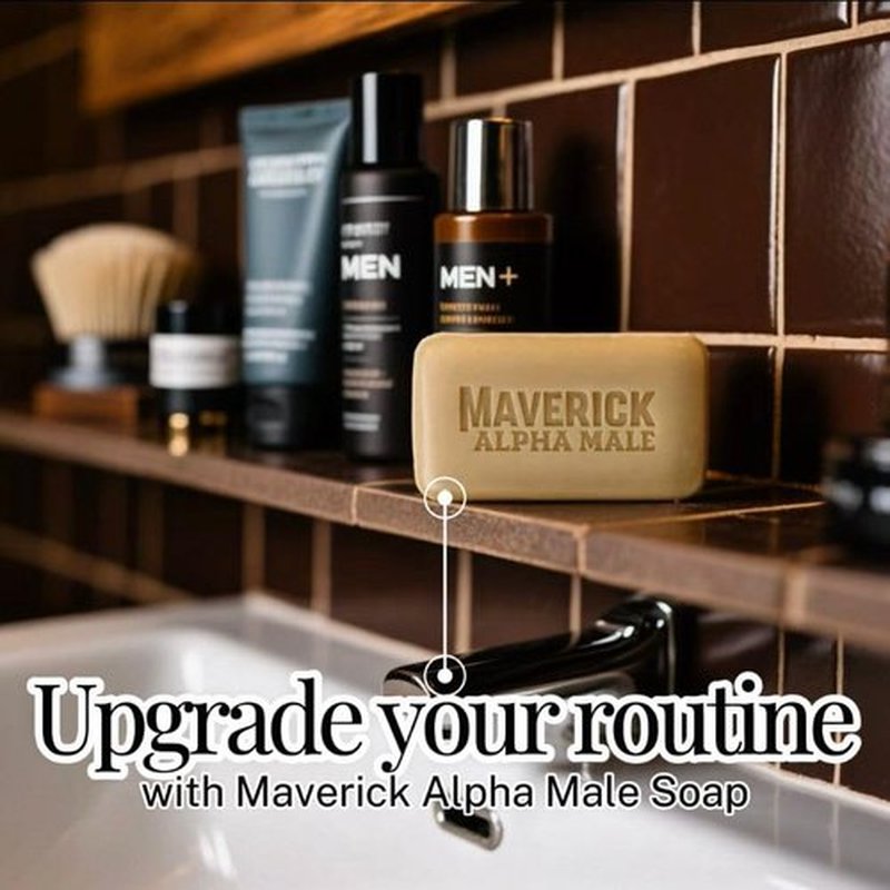 Maverick Beef Tallow Soap for Men - Moisturizing Bar Soap with Tea Tree Oil & Shea Butter | Large 8oz