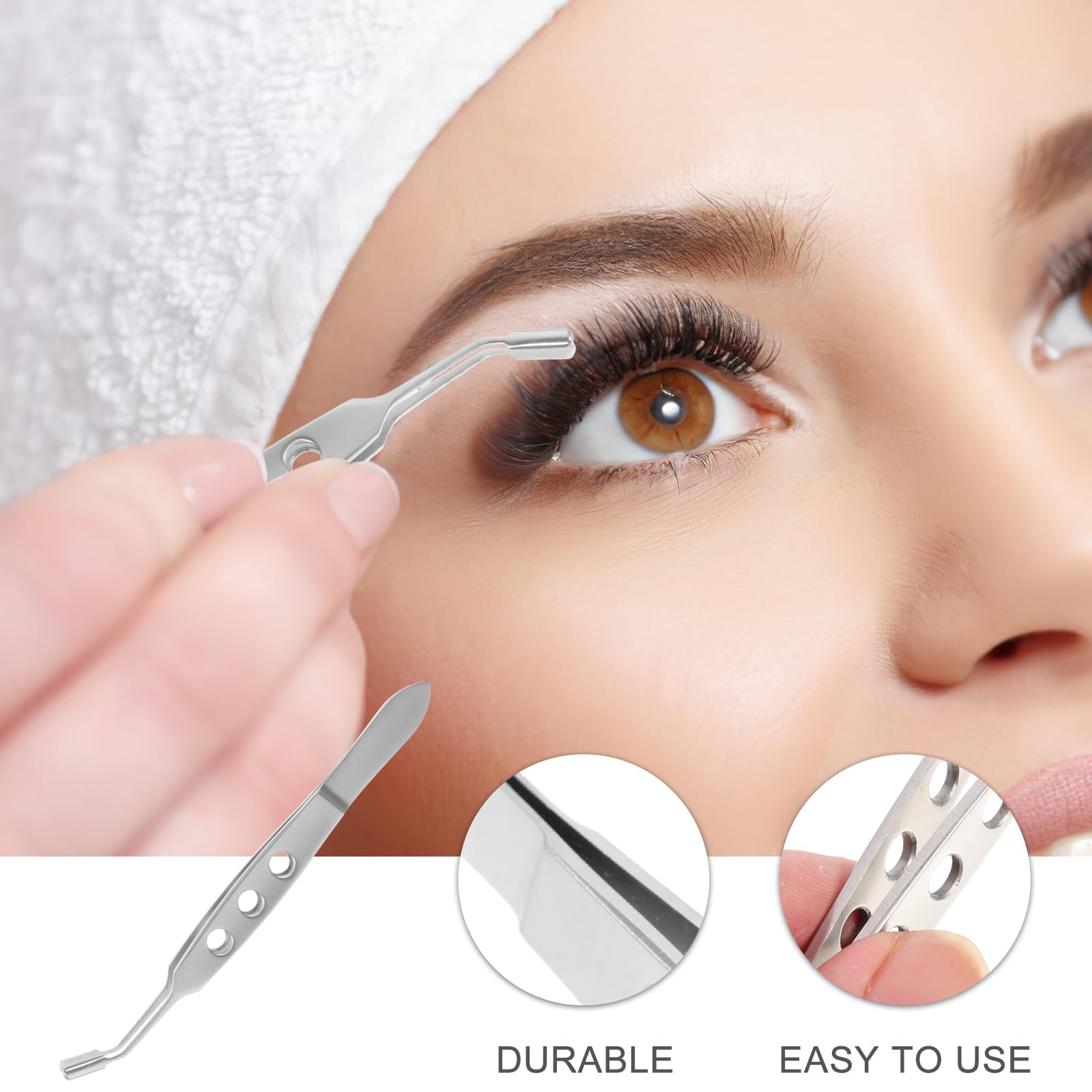 Meibomian Gland Expressor, Stainless Steel Eyelid Massage Tweezers Dry Eye Eyelid Clean Tools Eye Stye Treatment Remover Meibomian Gland