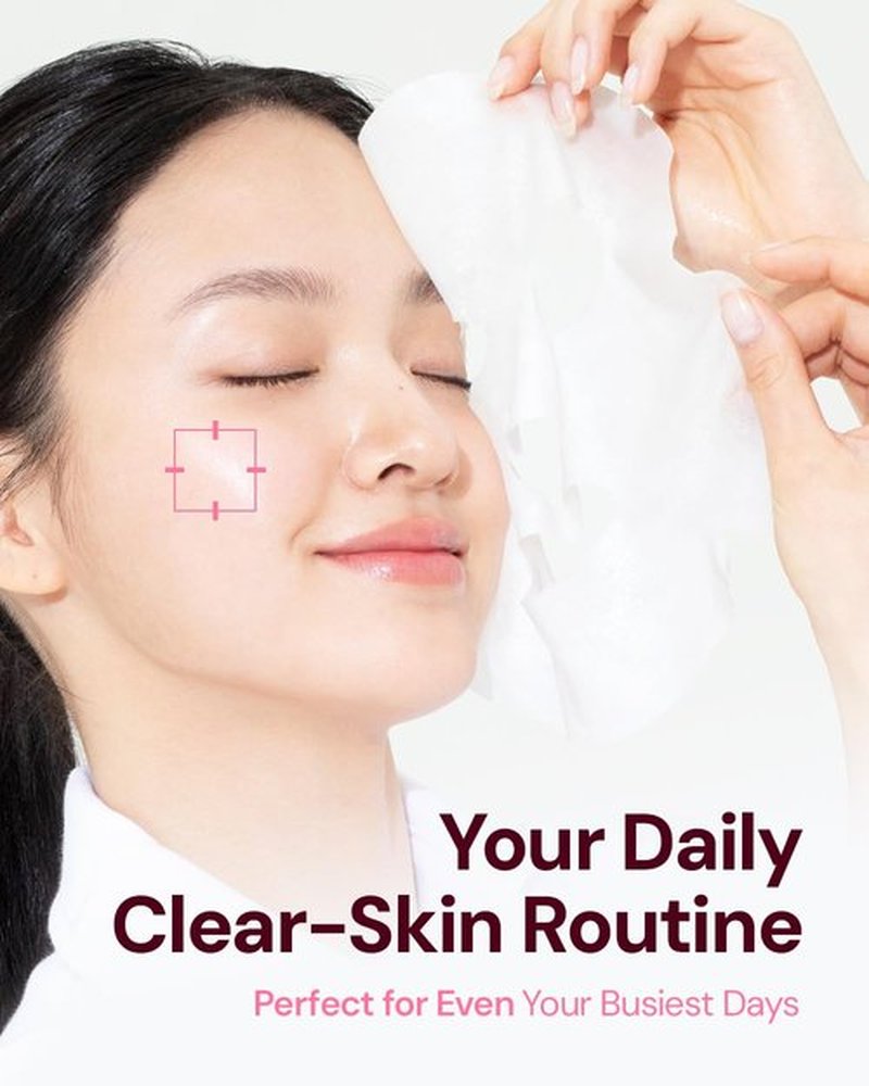 Bano Vita Genic Jelly Face Pore Care Mask 10EA – Hydrating Sheet Mask for Sensitive Skin, Korean Glass Skin Care with Spring Water, Vitamin C and Niacinamide, Sebum Control, Fragrance-Free