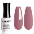 RARJSM Dirty Rose Gel Nail Polish 1PCS 15ML Long Lasting Opaque Milky Gray Rose Creamy Gelpolish Soak off U V Curing Required Nail Art French Manicure Salon DIY at Home
