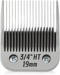 HONGNAL 3/4" HT（63980） Blade Dog Grooming Clipper Replacement Blades Compatible with Andis Dog Clippers,Detachable Stainless Steel Blade,Size-3/4 HT, Cut Length 3/4-Inch
