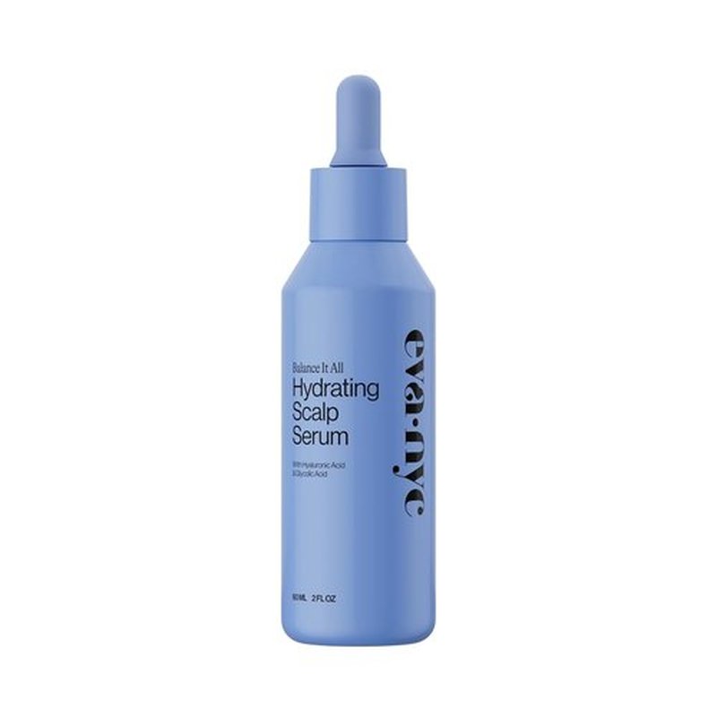 Eva NYC Hydrating Scalp Treatment Serum - Lightweight Hyaluronic & Glycolic Acid - Restores Dry Scalp - Jasmine Scent - Travel Size 2 fl oz