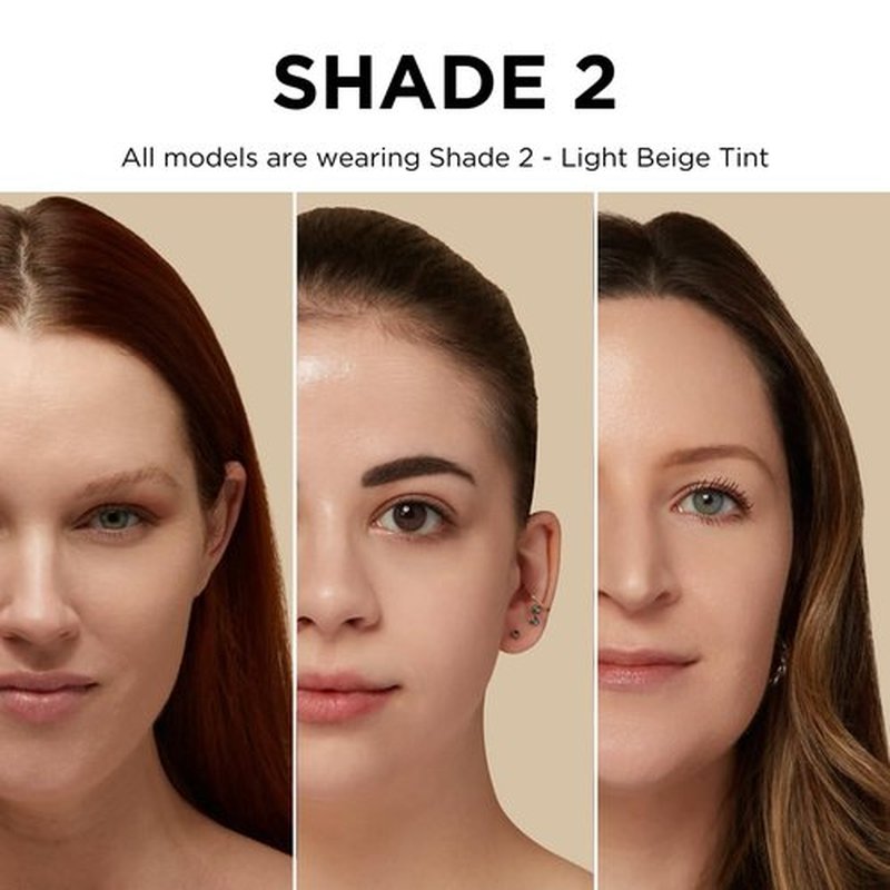 Sigma Beauty Skin Perfector Hydrating Tint - Lightweight Buildable Foundation with Hyaluronic Acid | Light Beige Tint (2)