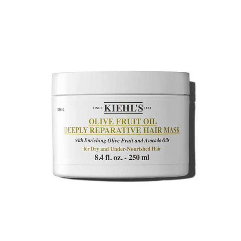 Kiehl's Olive Fruit Oil Hair Mask - Deeply Moisturizing Treatment for Dry, Damaged Hair | 8.4 fl oz