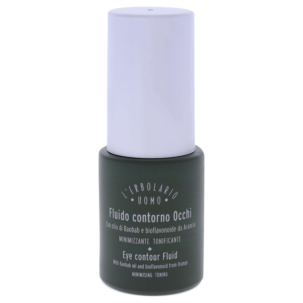L'Erbolario Baobab And Green Coffee Eye Contour Fluid - Provides Long-Lasting Freshness And Tone To Skin - Minimizes Sagging And Dark Circles - Fast-Acting Face Serum - Plant Powered Skincare - 0.5 Oz