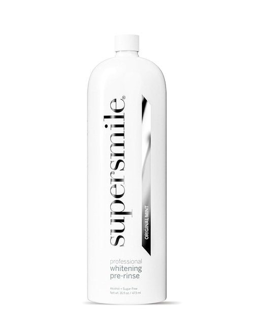 Supersmile Whitening Pre-Rinse - Clinically Formulated Mouthwash for Teeth Whitening & Fresh Breath - Alcohol-Free (16 Fl Oz)