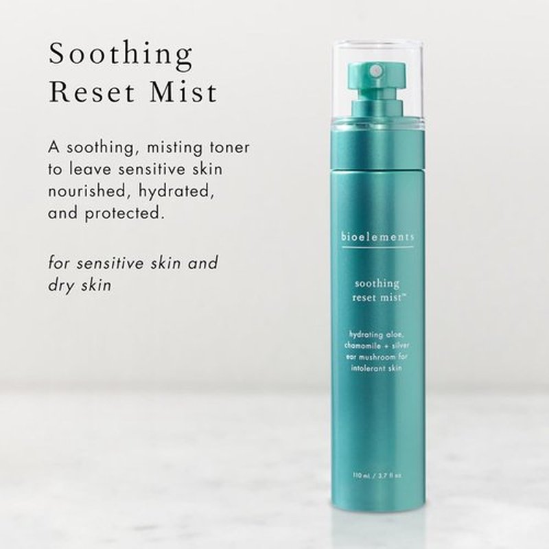 Bioelements Soothing Reset Mist - Hydrating Toner for Sensitive & Dry Skin - 3.7 oz | Vegan & Cruelty-Free