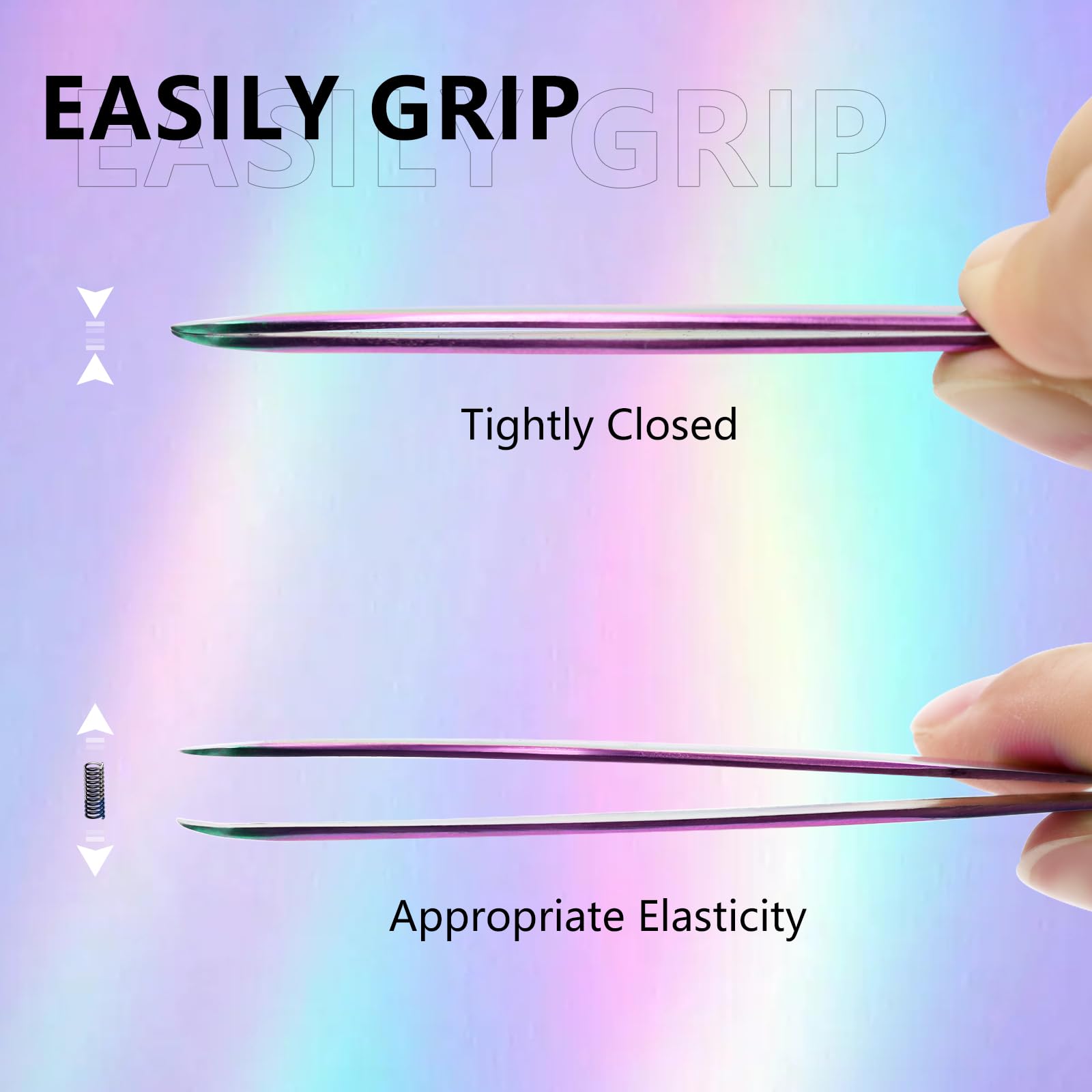 EMEDA Eyelash Tweezers - Dolphin Lash Extension Tweezers With Fiber Tip - Stainless Steel for Lash Artists and Beginners