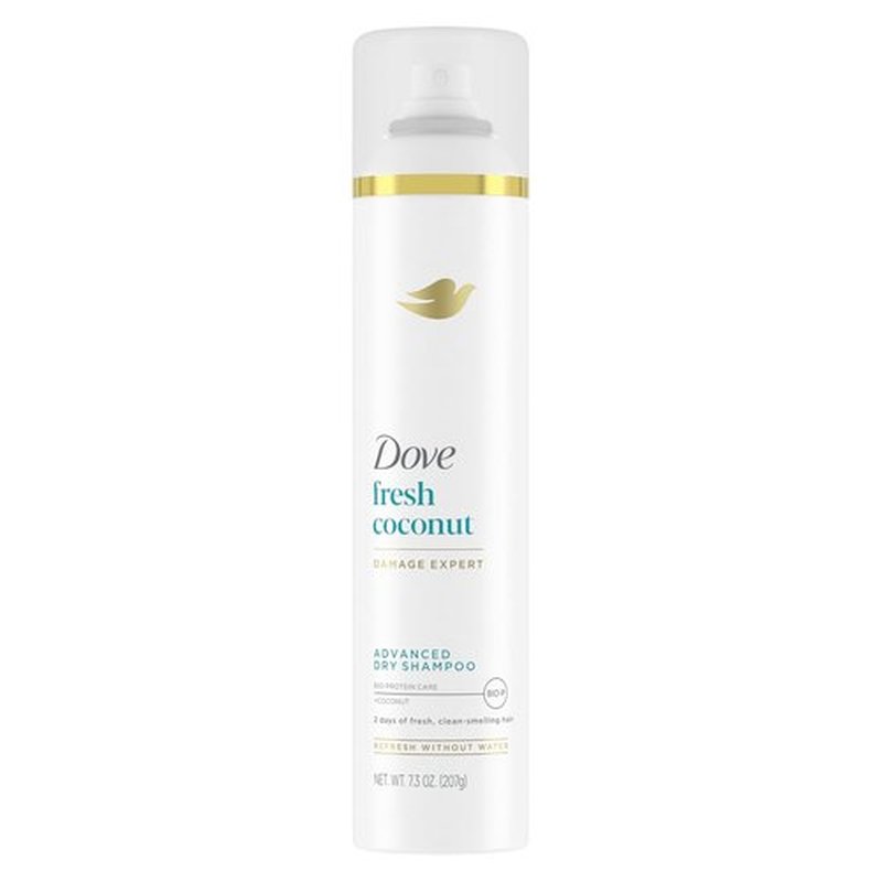 Dove Advanced Dry Shampoo - Fresh Coconut Formula for Clean, Revived Hair | 7.3 oz