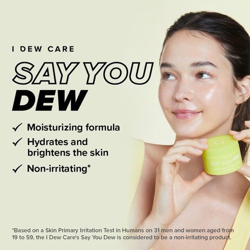 I DEW CARE Vitamin C Face Moisturizer - Say You Dew | Korean Skin Care Routine Panthenol, Niacinamide, Non-irritating, Hydrate and Illuminate Glass Smoother Skin, 1.69 FL Oz