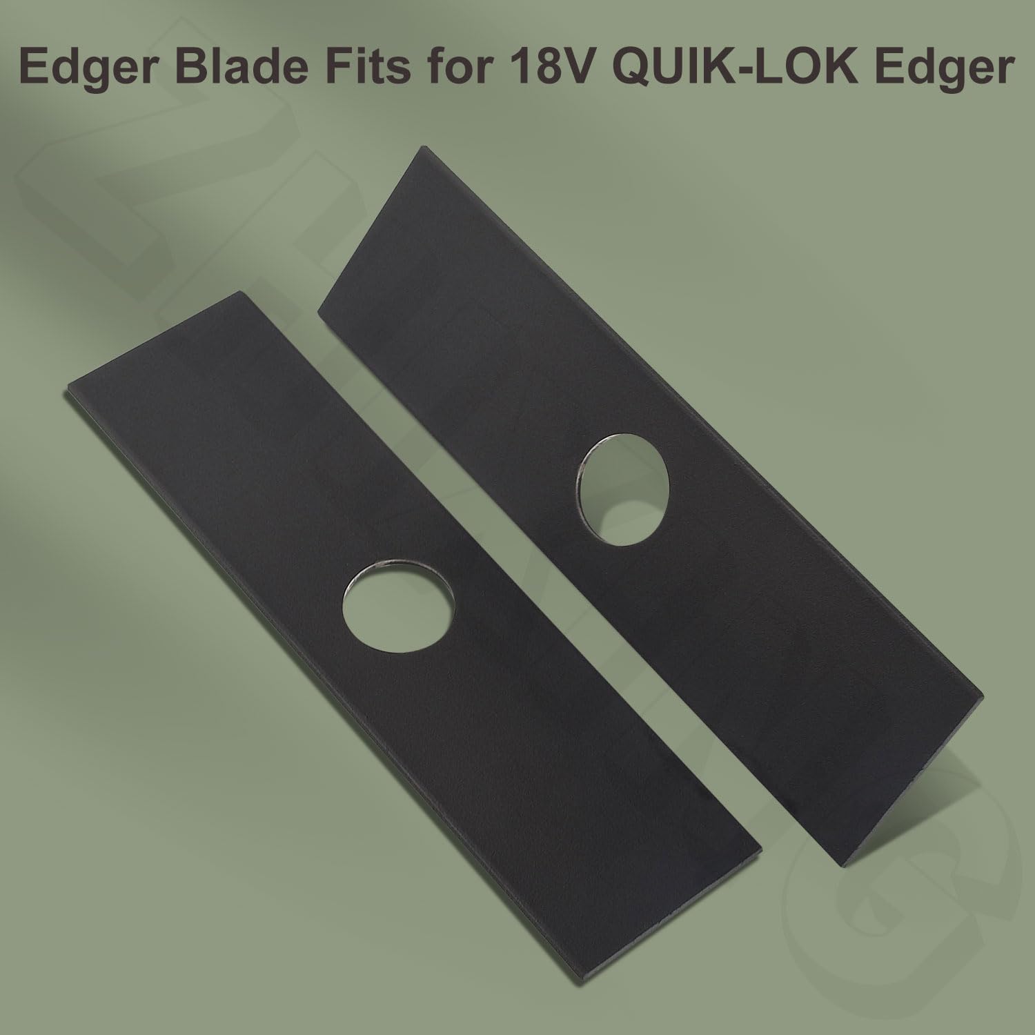 ZHIXING Hardened Steel 2 Pack Edger Blade Attachment Compatible with 49-16-2718 42-26-2718 18V Quik-LOK EDG - 8" x 2" (2 Pack)