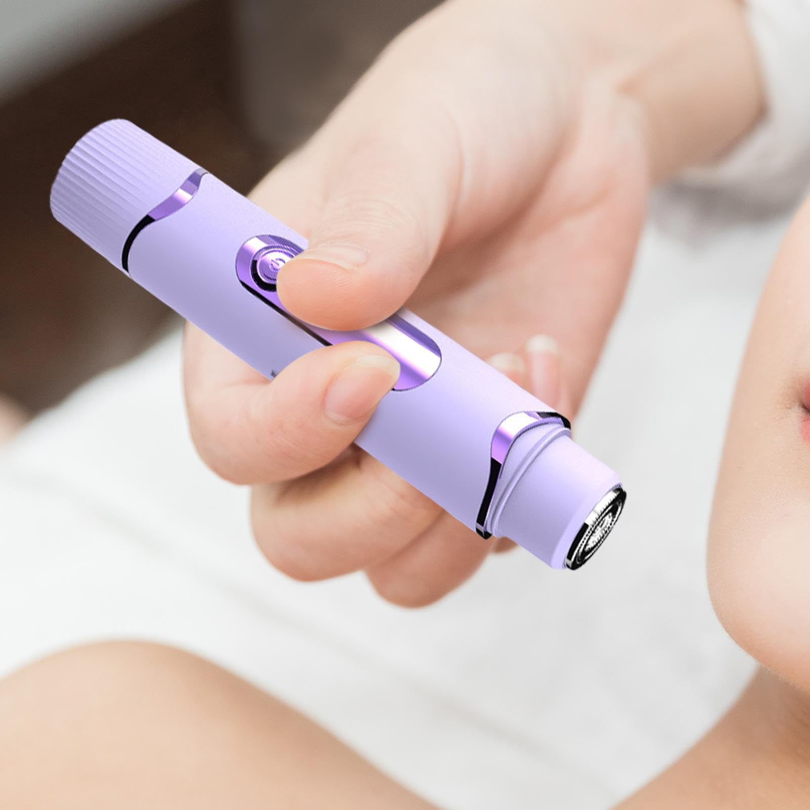 Female Body Hair Trimmer, Double-Head Epilator for Women, Portable Rechargeable Electric Razors & Shaver for Armpits, Legs, Bikini, Arms, Leg