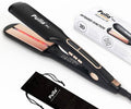 Pulla Hair Straightener - 2.0 Inch Titanium Infrared Flat Iron with Ceramic Coating, 25s Rapid Heating, Dual Voltage, 230°F - 450°F LCD Temp Control for All Less Frizz, Shinier & Smoother Hair