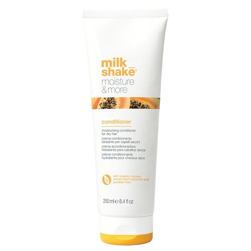 milk_shake moisture & more conditioner | creamy formula to hydrate and soften dry hair | for smoother, shinier, easy-to-manage hair | 8.1 fl oz