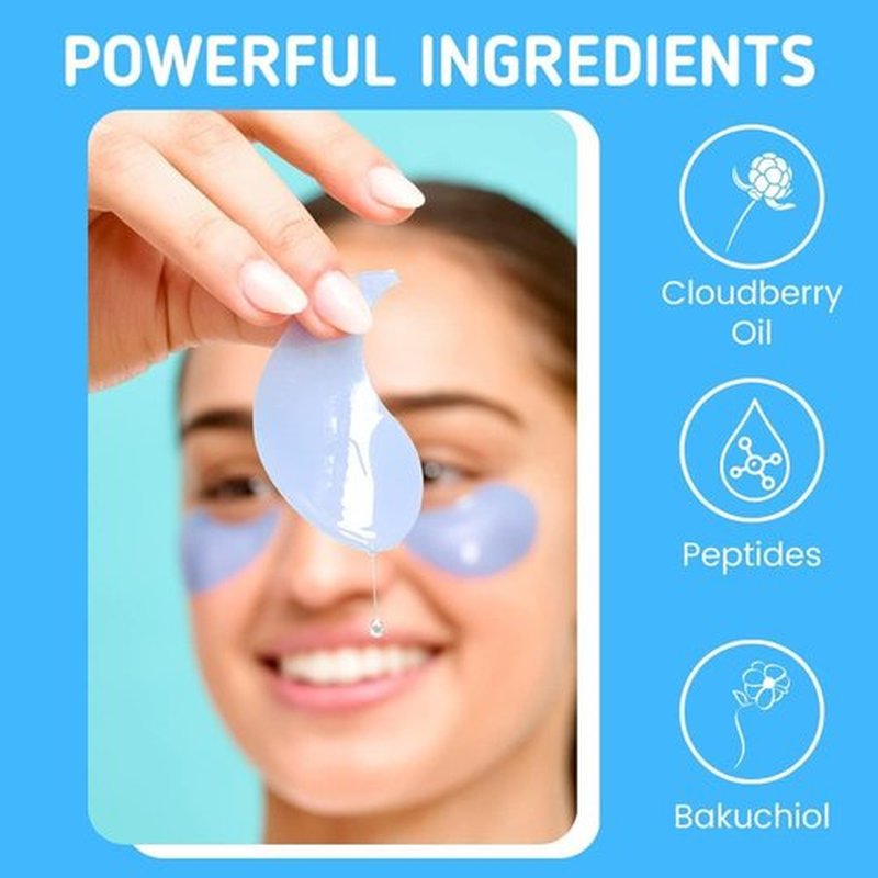 Patchology Iced Cooling Under Eye Mask Patches - Firming & Soothing Gels with Peptides & Cloudberry Oil | Hydrating Eye Pads (5 Pairs)