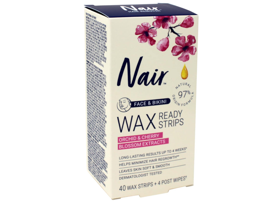 Nair Wax Ready Strips For Size 40ct Nair Wax Ready Strips For Face 40ct