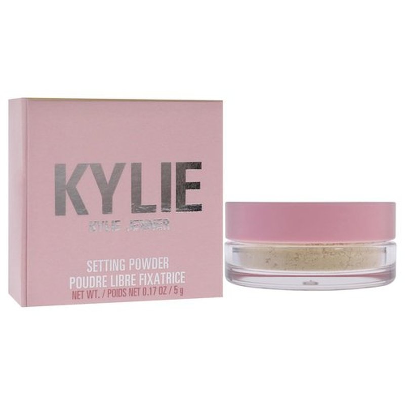 Kylie Cosmetics Setting Powder - 100 Translucent Finish for Flawless Skin - 0.3 oz