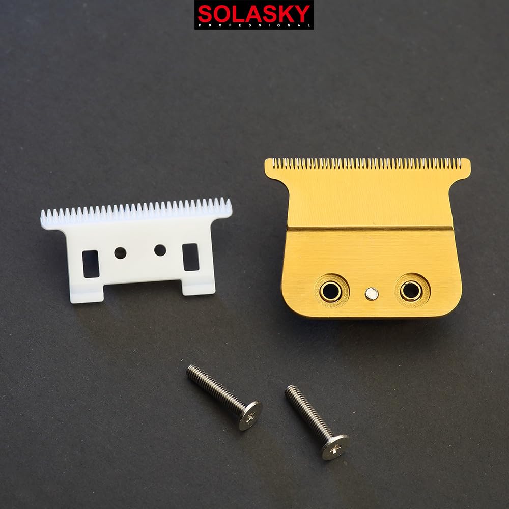 SOLASKY FX707 Replacement Trimmer Ceramic Blades Compatible with BaByL FX787 & FX726 Trimmer FX707Z Replacement Blades for BaByL Trimmer Blade