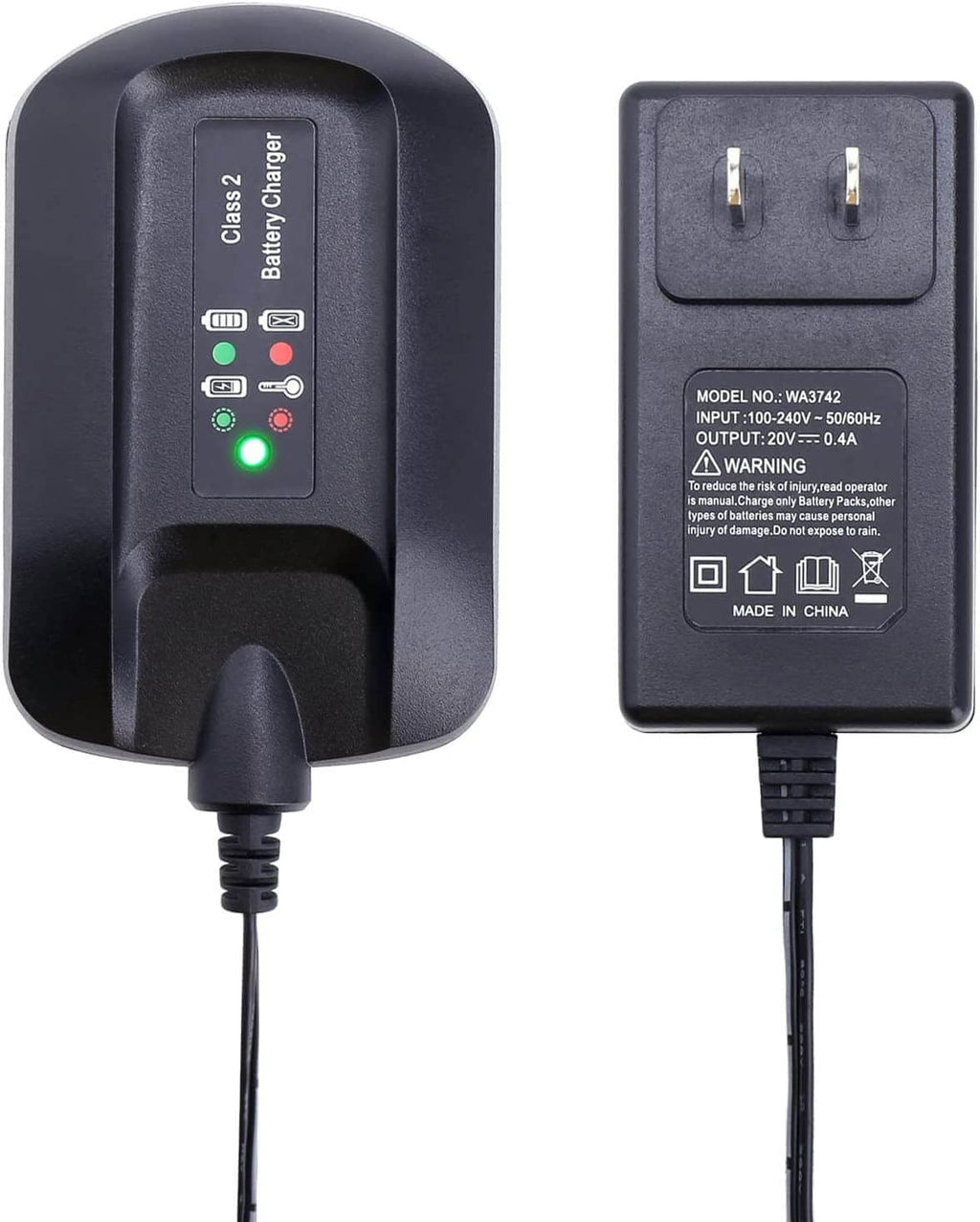 Anoitd WA3742 Replacement for Worx 20V Battery Charger WA3732 Compatible with Worx 20V