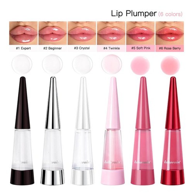 Baisen Diary Plumping Lip Oil - Ultra-Hydrating Glossy Finish for Smooth, Juicy Lips | #5 Soft Pink