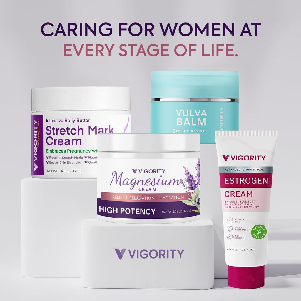 Vigority Magnesium Cream for Sleep: Magnesium Lotion for Leg Cramps - Soothing Magnesium with Lavender, Vitamin E and Shea Butter - Safe for Kids & Pregnant Individuals