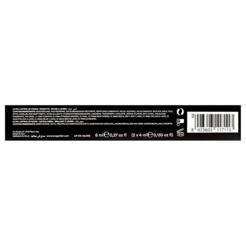 EVAGARDEN Ultra Lasting Lipstick - Moisturizing Gloss for Long Wear - 711 Dark Nude - 0.13 oz
