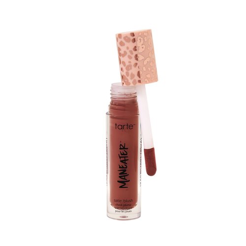 tarte maneater satin blush cheek plump – Lightweight Liquid Blush Infused with Coconut Water, Hyaluronic Acid & Vitamin E for a Hydrated Cheek Tint, Vegan & Cruelty-Free, full size, cinnamon