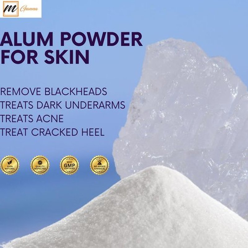 mGanna 100% Natural Alum Powder for Skin and Health Care 454 GMS / 1 LBS