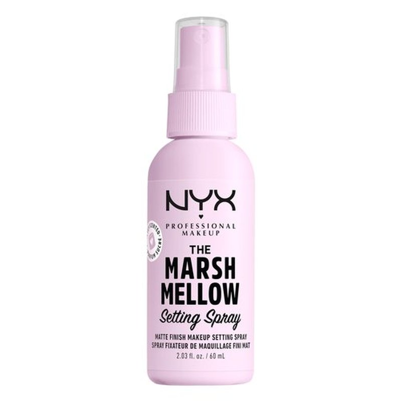 NYX PROFESSIONAL MAKEUP Marshmellow Makeup Setting Spray, Matte Setting Spray Mist for 16HR Make Up Wear - Long-Lasting, Vegan Formula