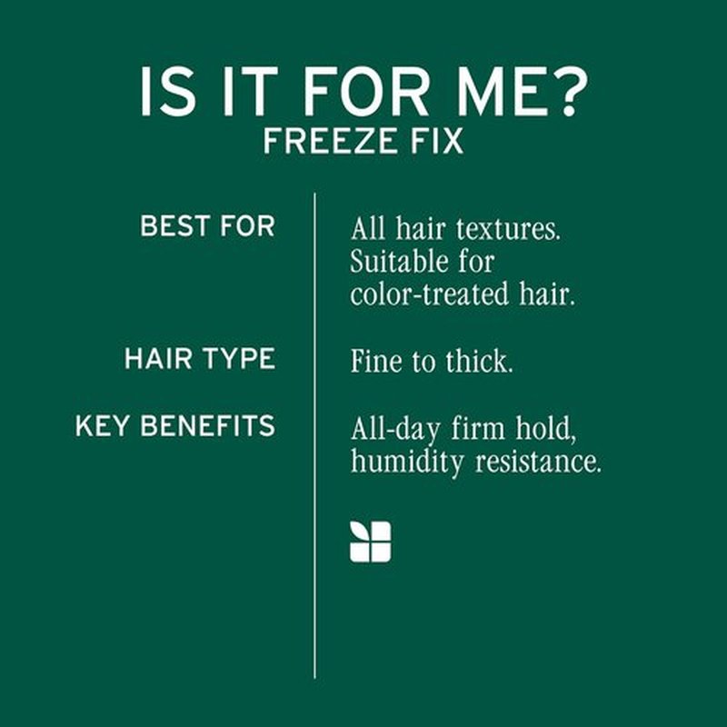 Biolage Freeze Fix Hairspray - Humidity-Resistant, Fast-Drying Formula for All Hair Types | Vegan & Paraben-Free
