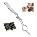 OMASUNB 11pcs Hair Razors, Professional Styling Razor with 10pcs Replacement Stainless Steel Blades, Hair Cutting Razor for Barbers, Salon Stylists & Home Hair Trimming