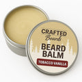 Crafted Beards Beard Balm - Tobacco Vanilla Scent - 2oz Tin - Beard Wax - Light Hold - (TV)