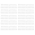 240pcs Transparent Nail Sticks for Nail Art Polish Display Tips, Durable & Portable Manicure Supplies,Transparent(Long tip 240 pieces)