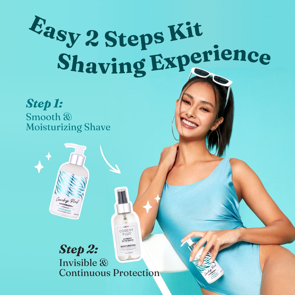 Coochy Plus Coco Allure Intimate Shaving Cream + After Shave Kit for Women