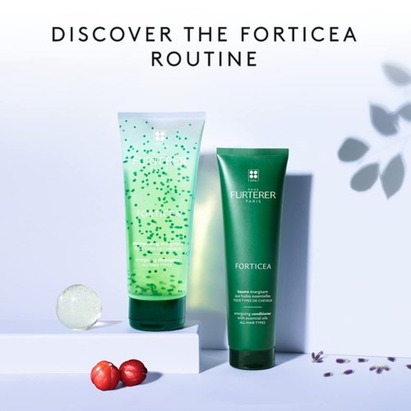Rene Furterer Forticea Strengthening Shampoo - Revitalize Scalp with Rosemary & Niacinamide - Sulfate-Free, Gentle Daily Use