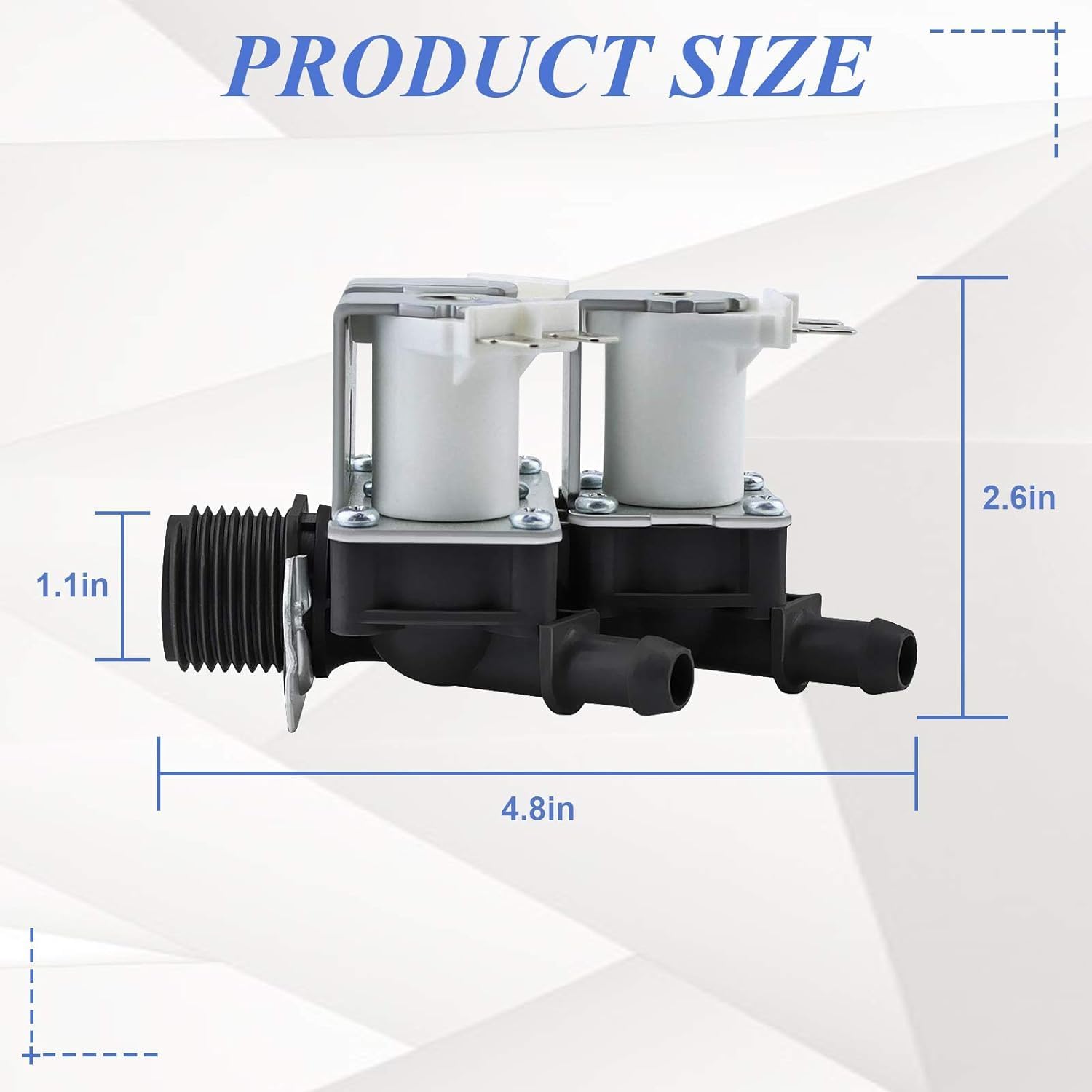 TOMOON 5221ER1003A 5220FR2075L Water Inlet Valve Fit for LG &Ken.more Front